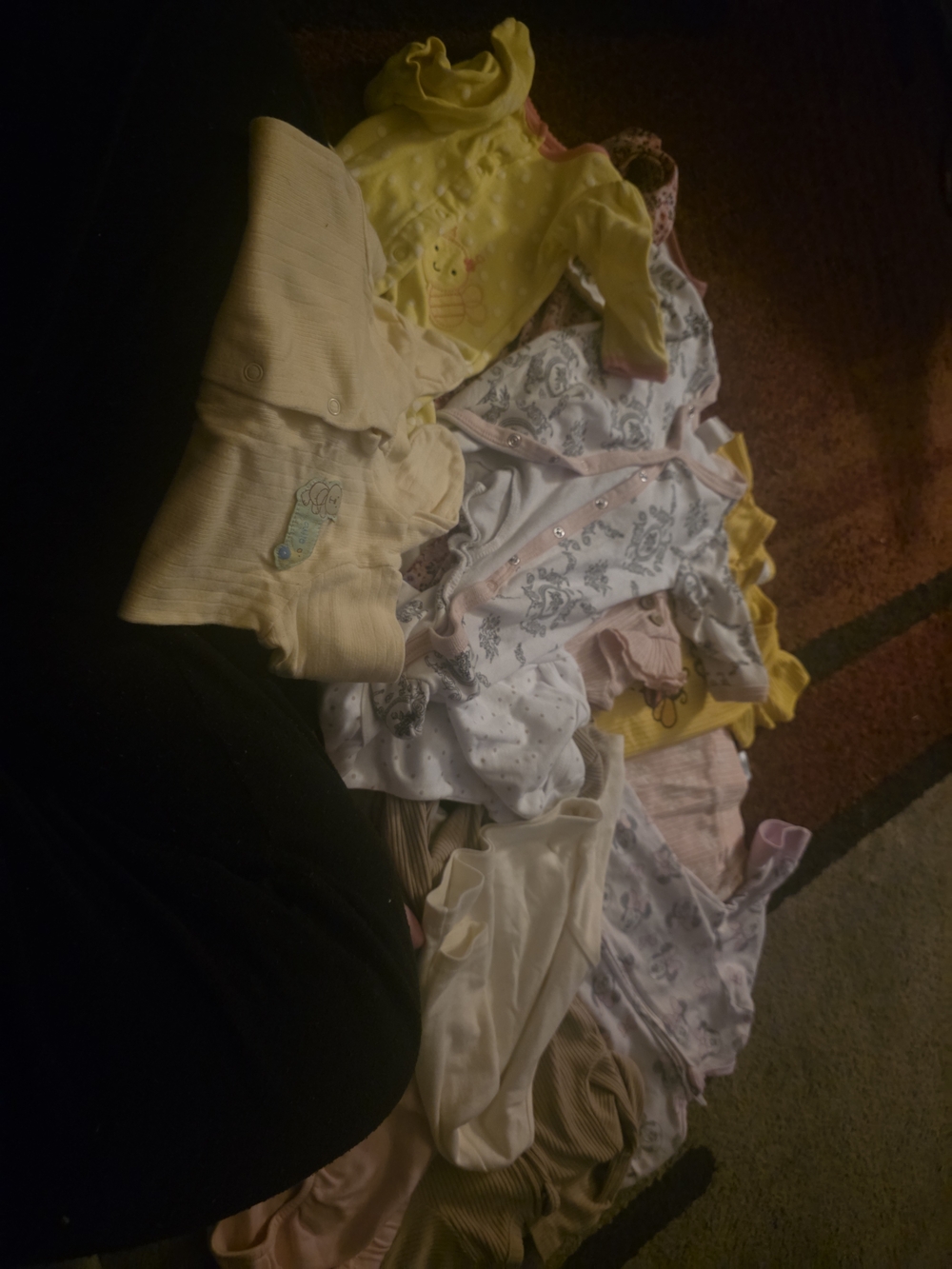 Mixed Baby Onesies Bundle - Yellow, White, Pink, Cream